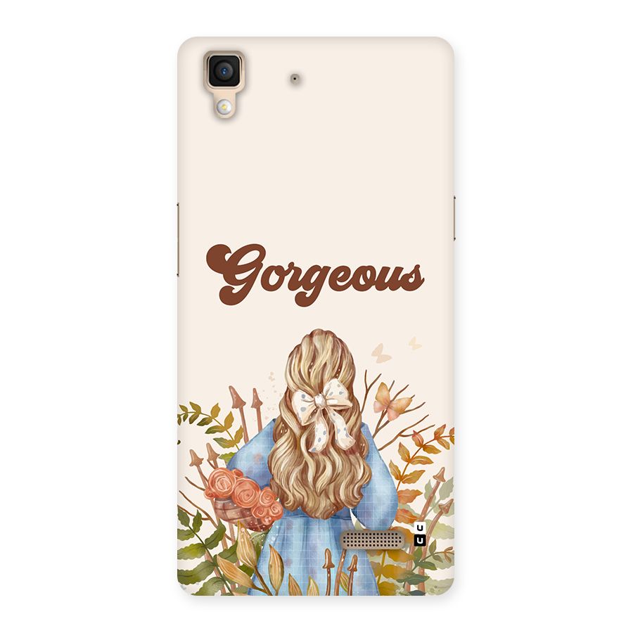 Gorgeous Girl Back Case for Oppo R7