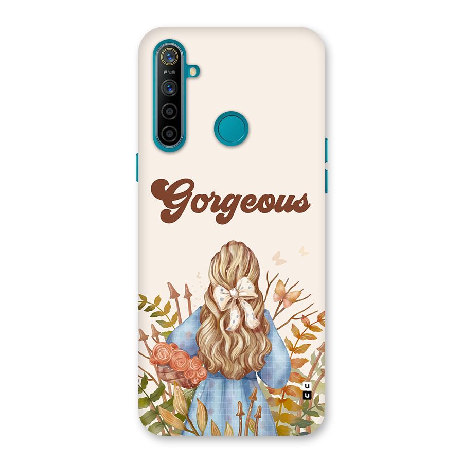 Gorgeous Girl Back Case for Realme 5i