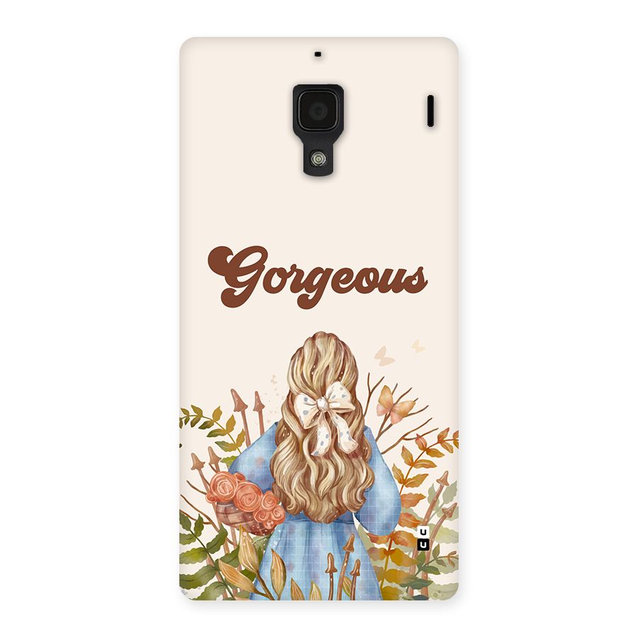 Gorgeous Girl Back Case for Redmi 1s