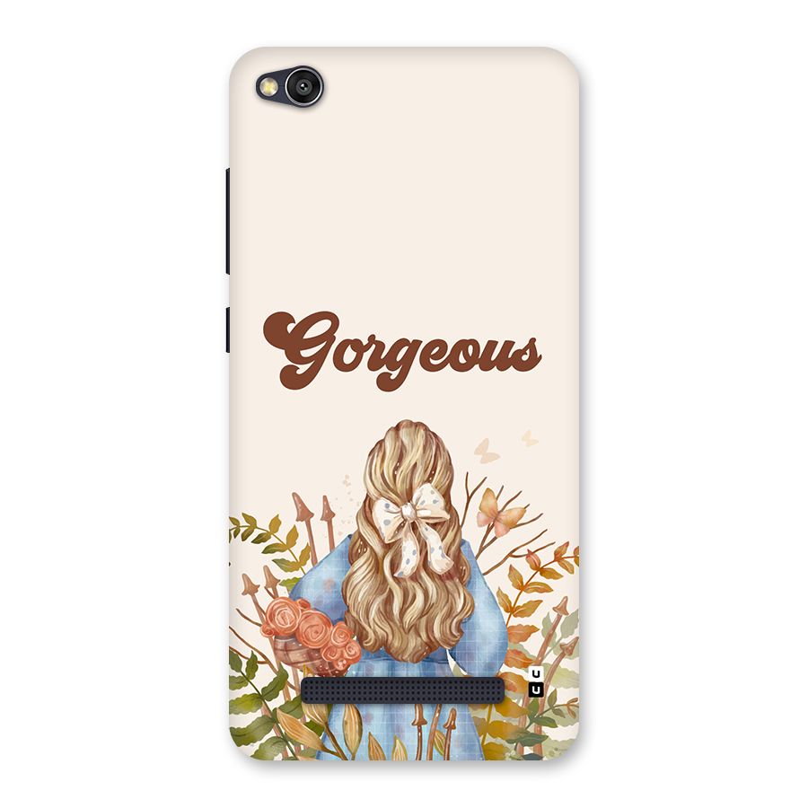 Gorgeous Girl Back Case for Redmi 4A