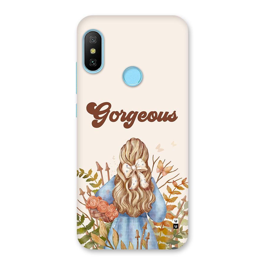 Gorgeous Girl Back Case for Redmi 6 Pro