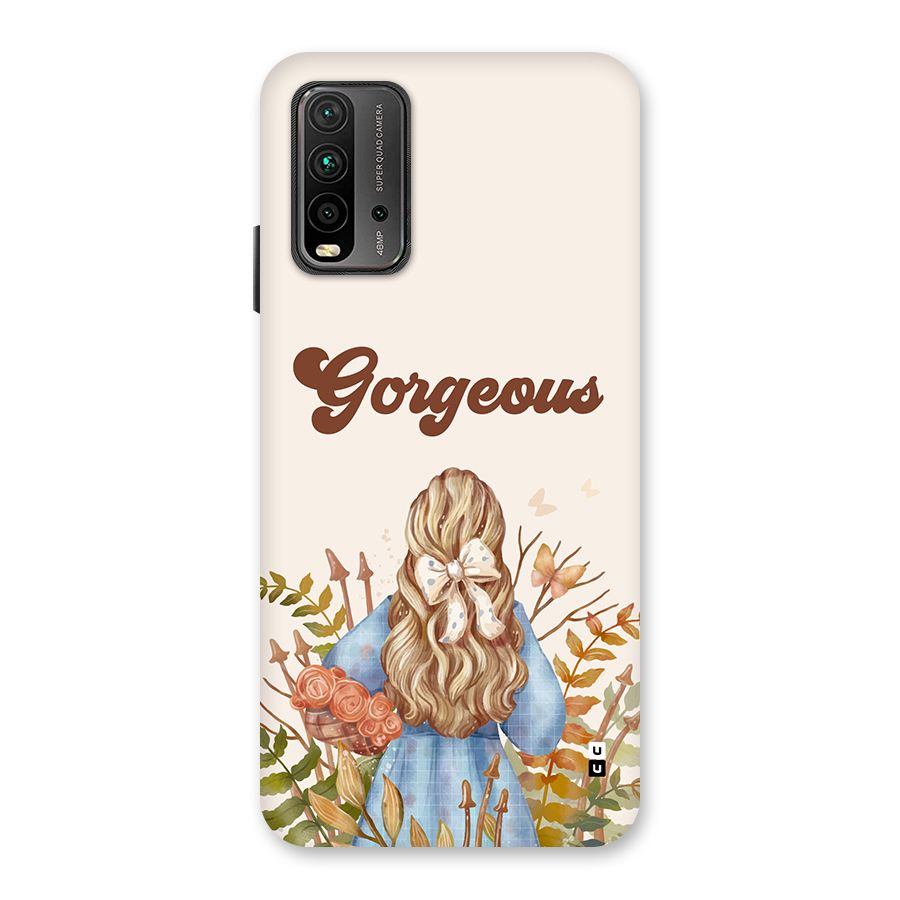 Gorgeous Girl Back Case for Redmi 9 Power