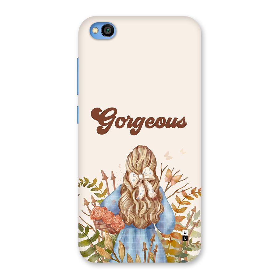 Gorgeous Girl Back Case for Redmi Go