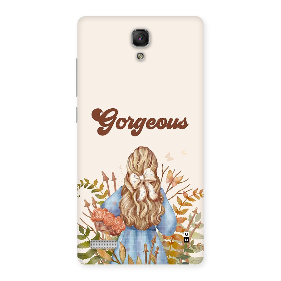 Gorgeous Girl Back Case for Redmi Note