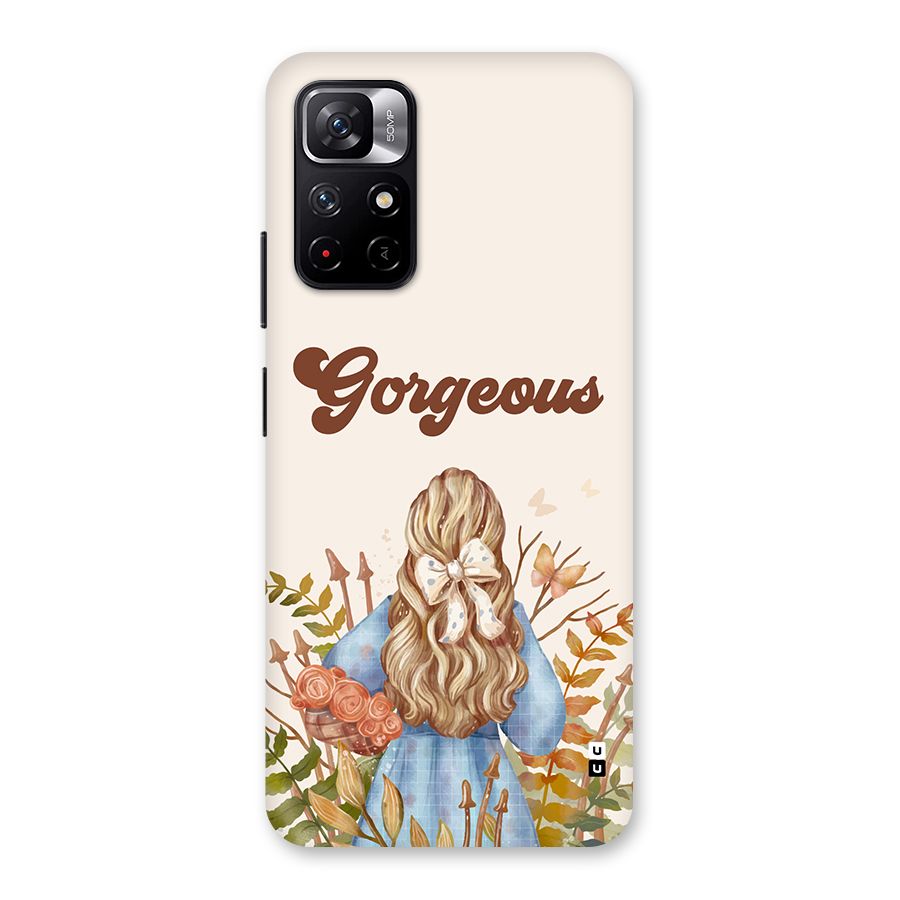 Gorgeous Girl Back Case for Redmi Note 11T 5G