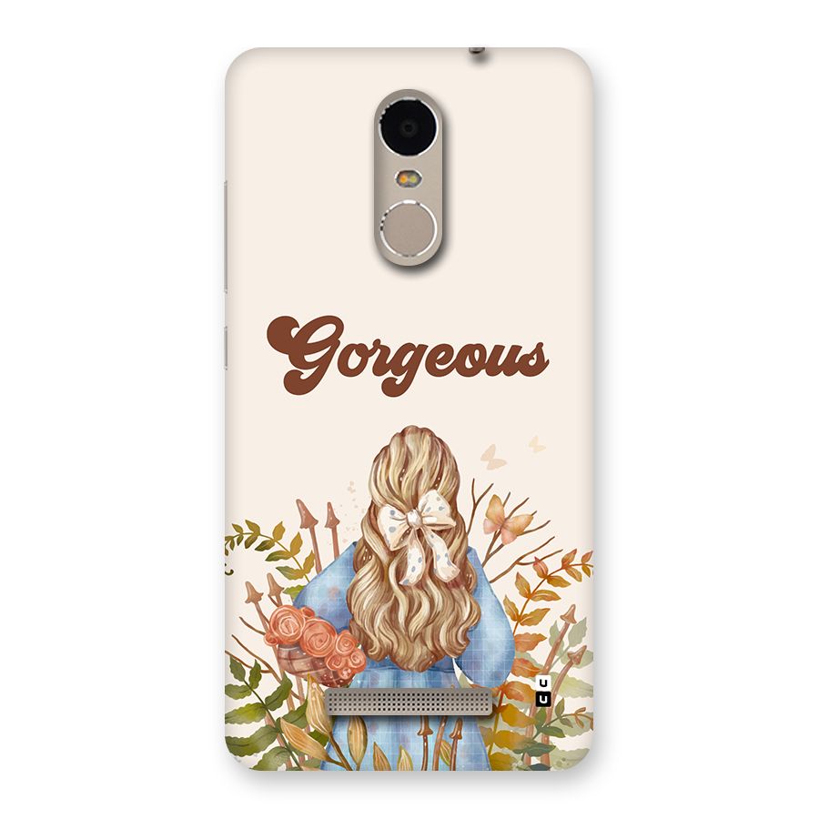 Gorgeous Girl Back Case for Redmi Note 3