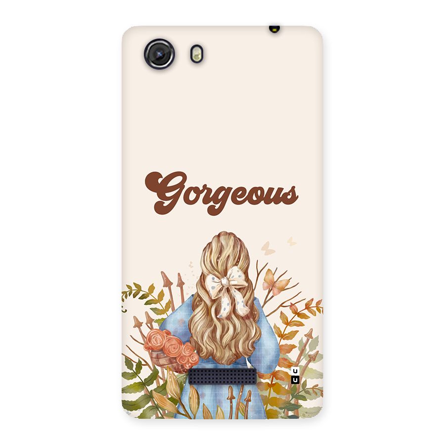 Gorgeous Girl Back Case for Unite 3