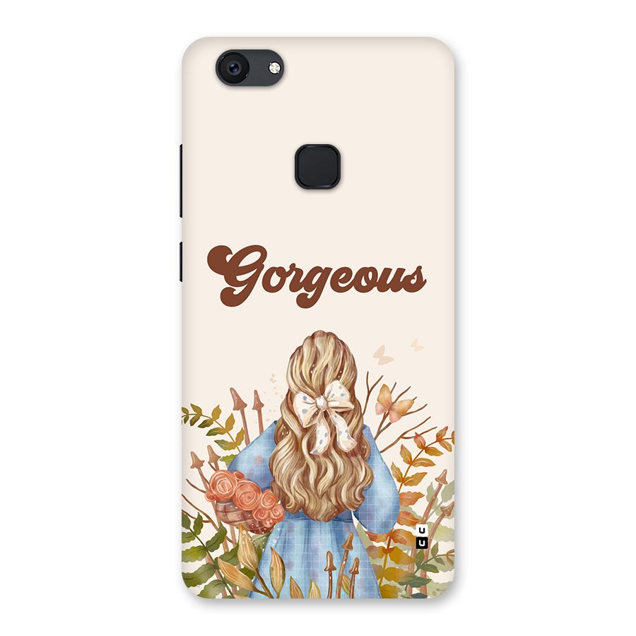 Gorgeous Girl Back Case for Vivo V7 Plus