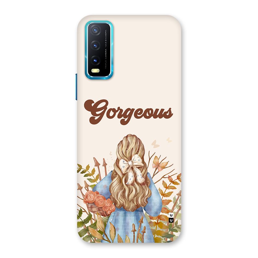 Gorgeous Girl Back Case for Vivo Y20G