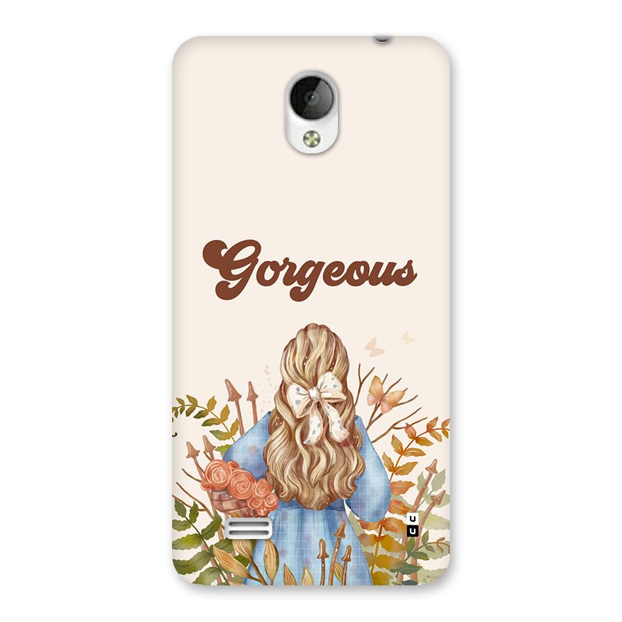 Gorgeous Girl Back Case for Vivo Y21