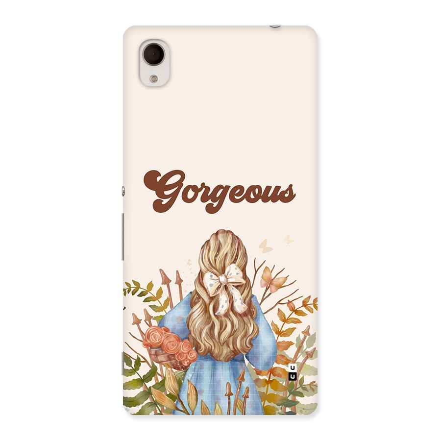 Gorgeous Girl Back Case for Xperia M4 Aqua