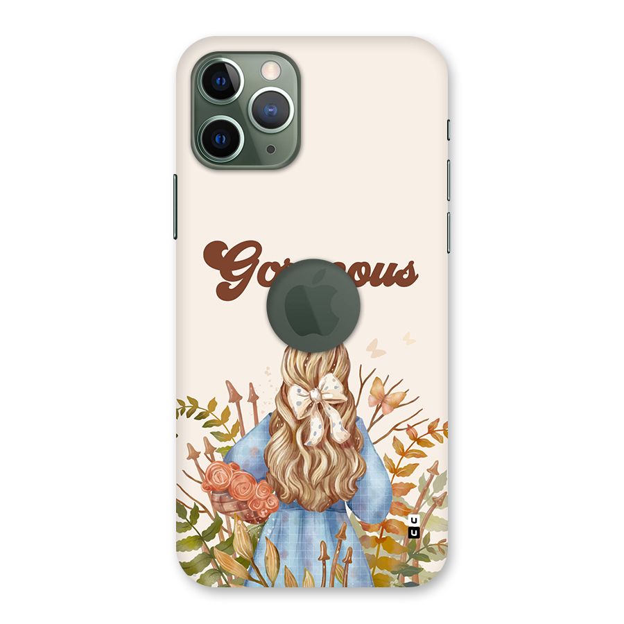 Gorgeous Girl Back Case for iPhone 11 Pro Logo Cut
