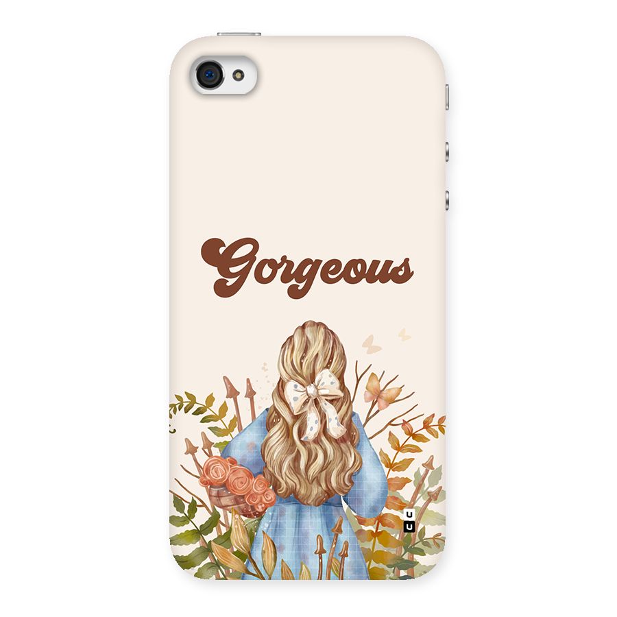 Gorgeous Girl Back Case for iPhone 4 4s