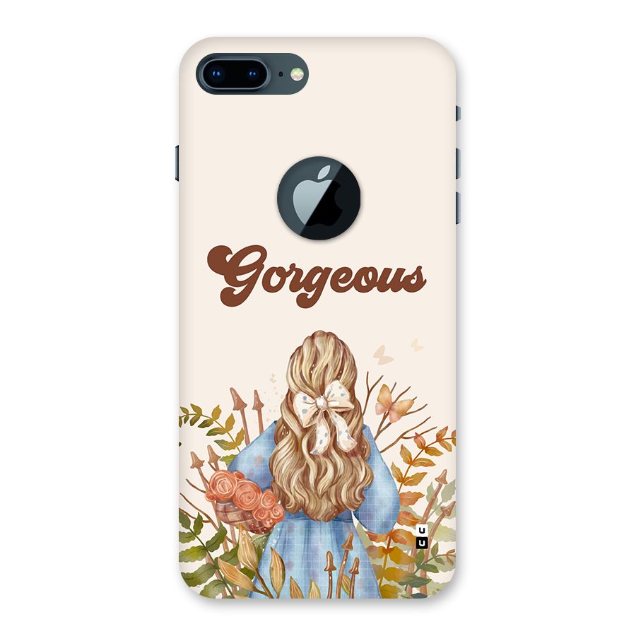 Gorgeous Girl Back Case for iPhone 7 Plus Logo Cut