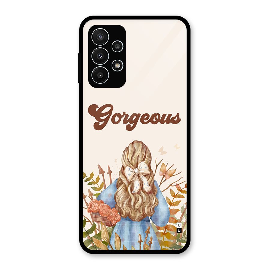 Gorgeous Girl Glass Back Case for Galaxy A23