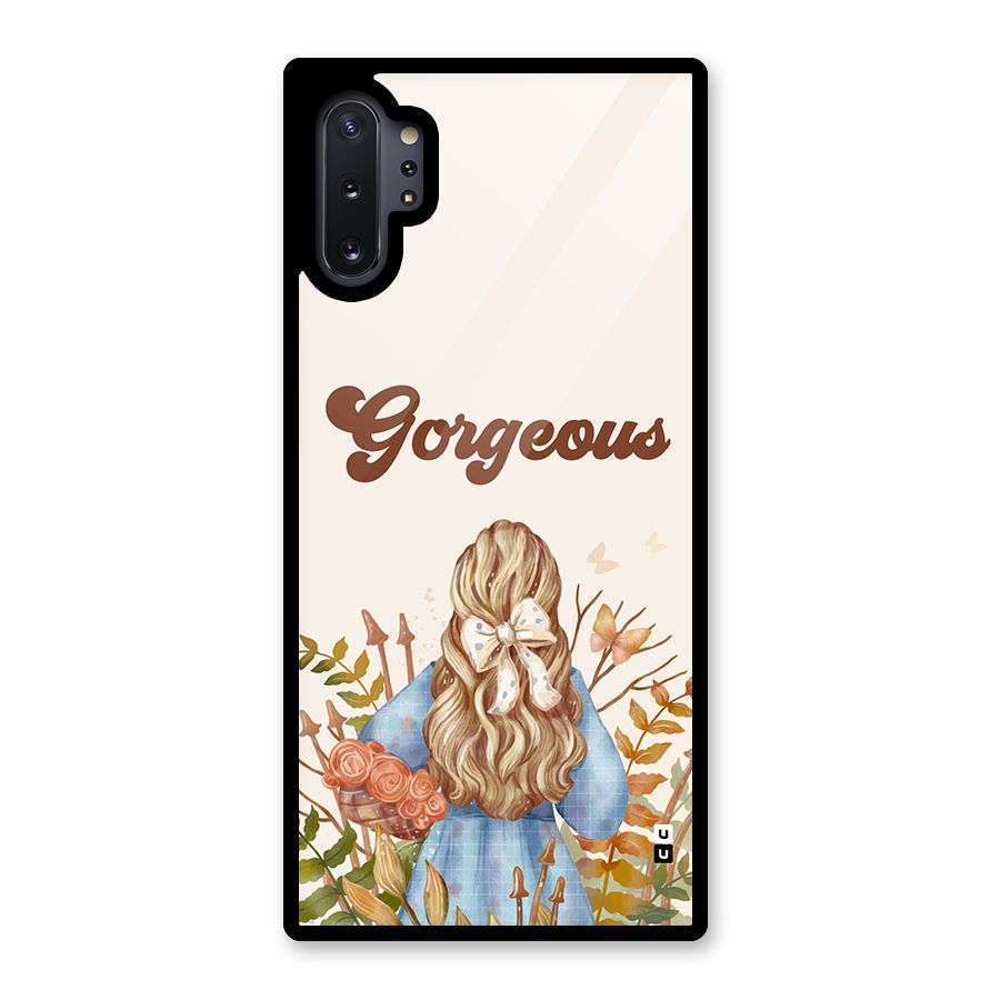 Gorgeous Girl Glass Back Case for Galaxy Note 10 Plus