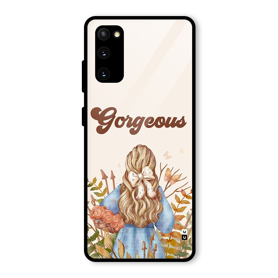 Gorgeous Girl Glass Back Case for Galaxy S20 FE 5G