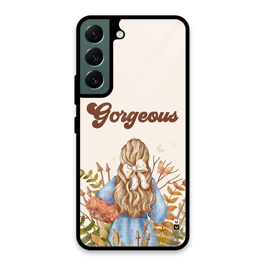Gorgeous Girl Glass Back Case for Galaxy S22 5G