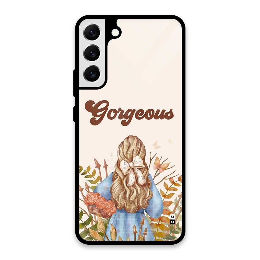 Gorgeous Girl Glass Back Case for Galaxy S22 Plus 5G