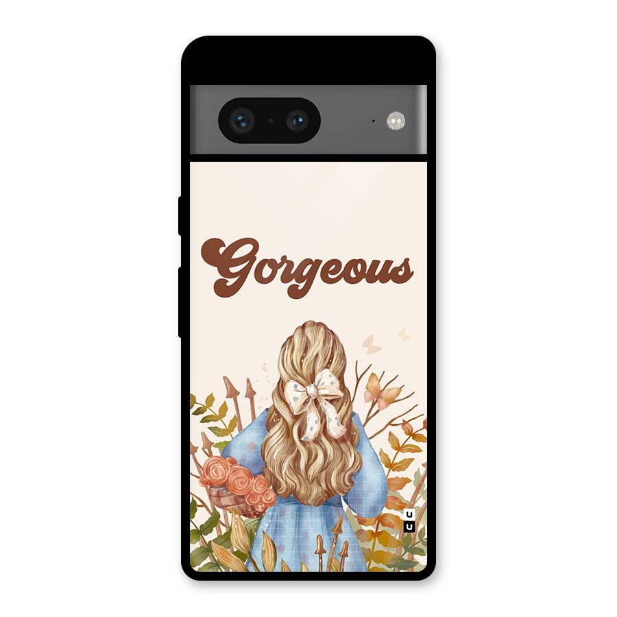 Gorgeous Girl Glass Back Case for Google Pixel 7