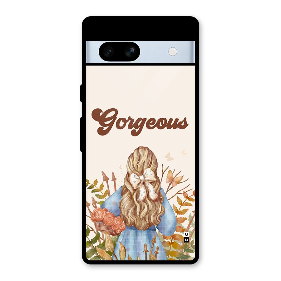 Gorgeous Girl Glass Back Case for Google Pixel 7a