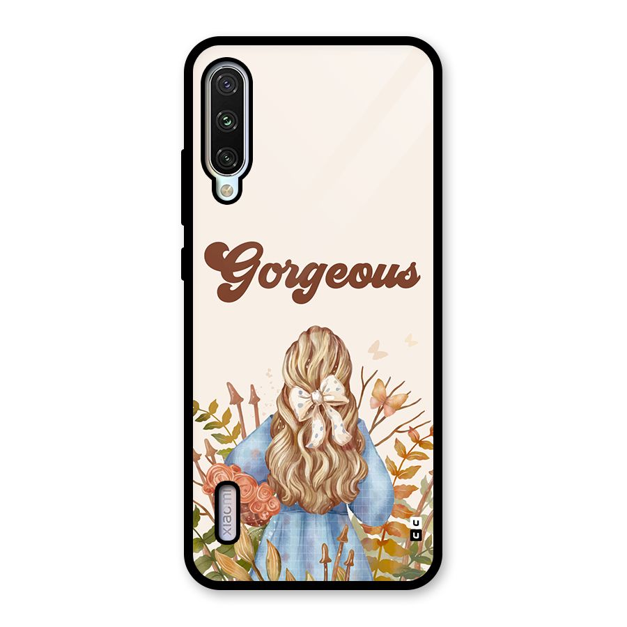 Gorgeous Girl Glass Back Case for Mi A3