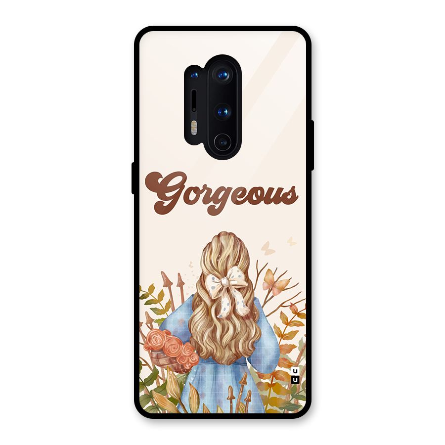 Gorgeous Girl Glass Back Case for OnePlus 8 Pro