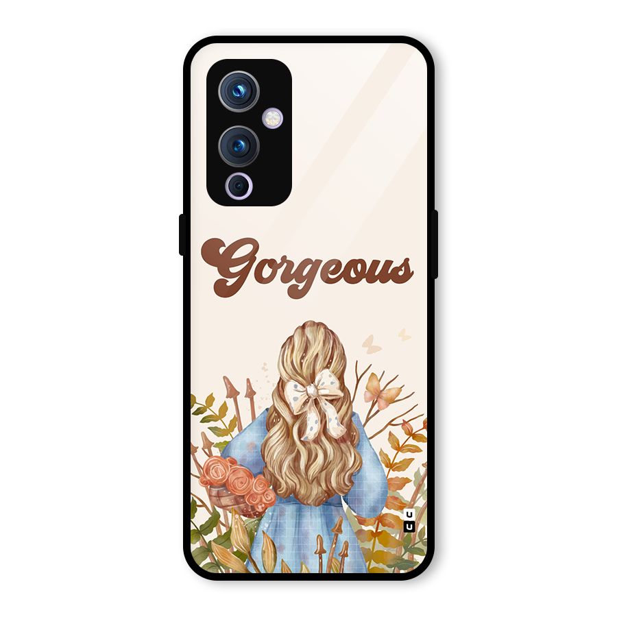 Gorgeous Girl Glass Back Case for OnePlus 9