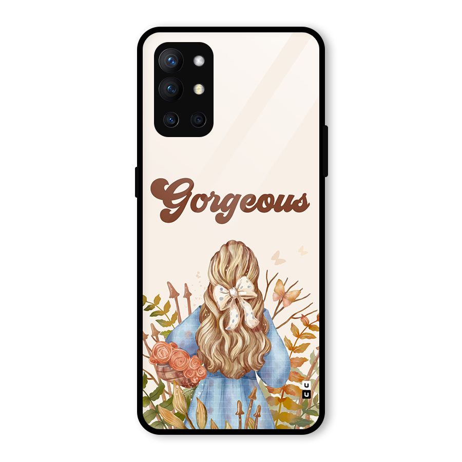 Gorgeous Girl Glass Back Case for OnePlus 9R