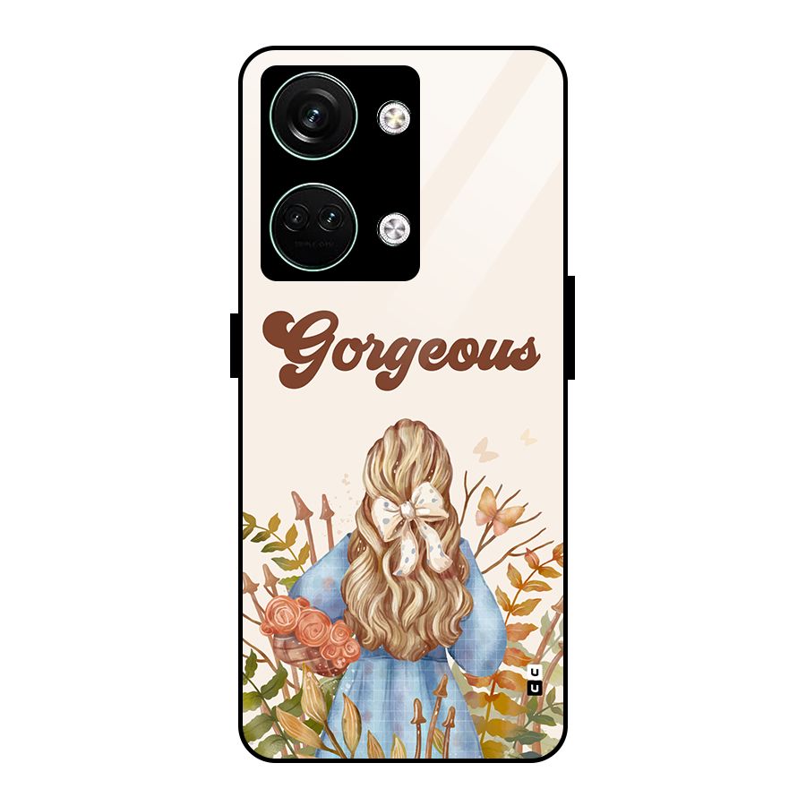Gorgeous Girl Glass Back Case for Oneplus Nord 3