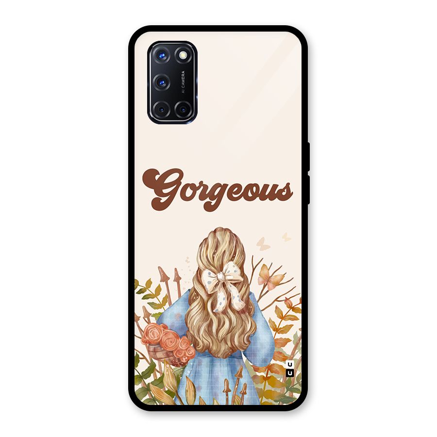 Gorgeous Girl Glass Back Case for Oppo A52
