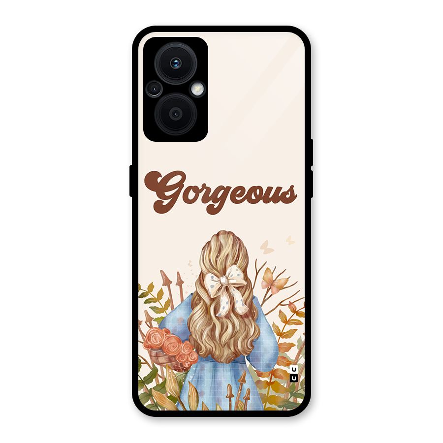 Gorgeous Girl Glass Back Case for Oppo F21s Pro 5G