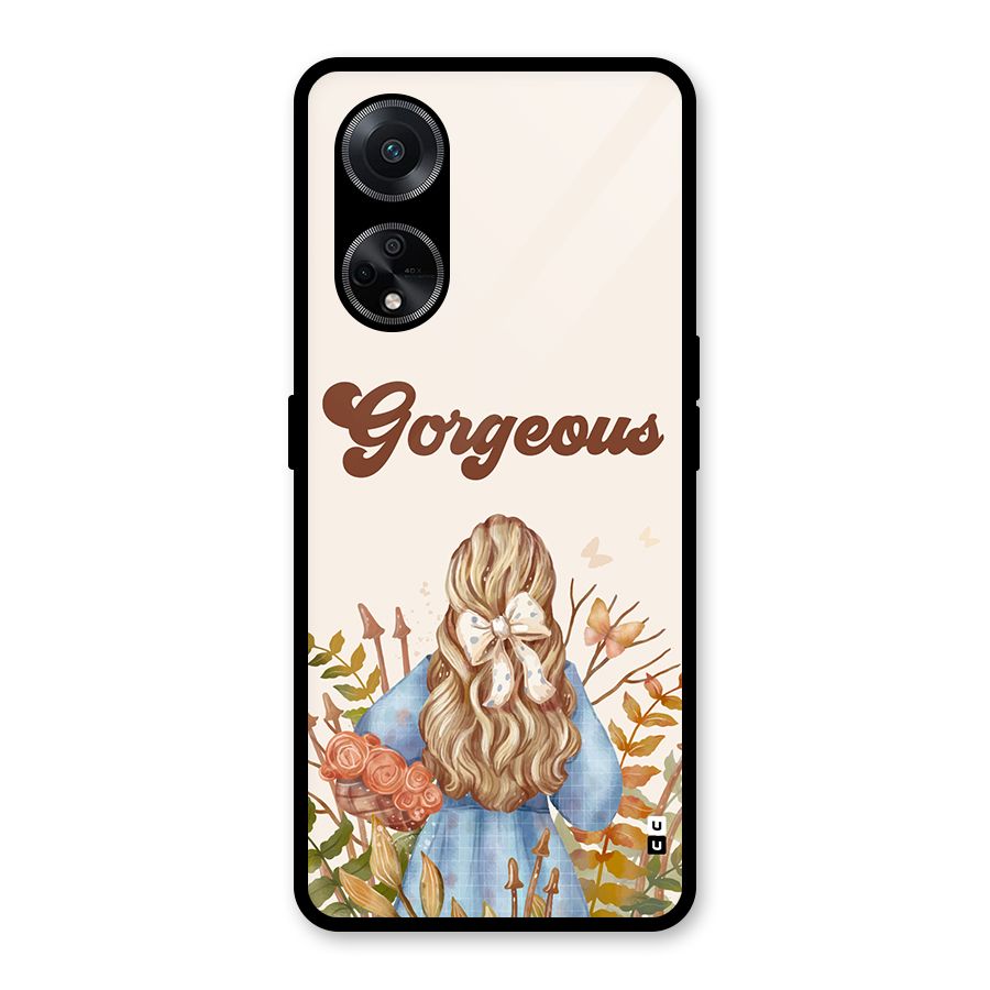 Gorgeous Girl Glass Back Case for Oppo F23