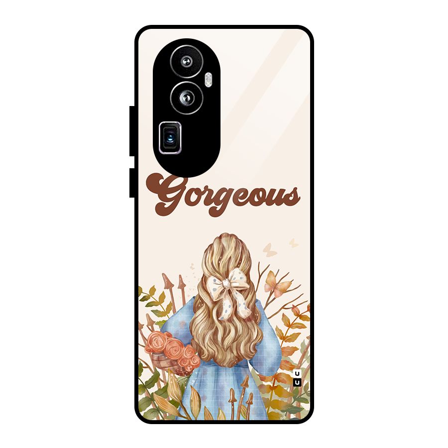 Gorgeous Girl Glass Back Case for Oppo Reno10 Pro Plus