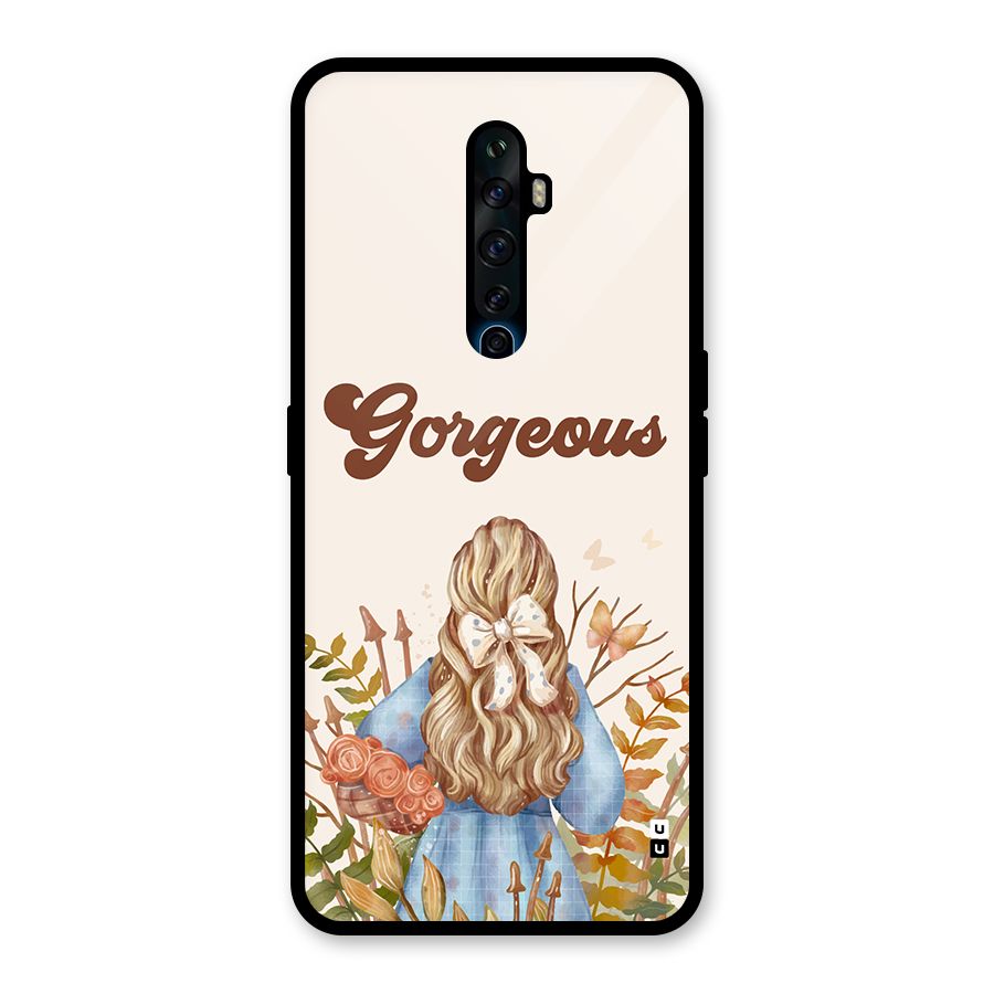 Gorgeous Girl Glass Back Case for Oppo Reno2 Z