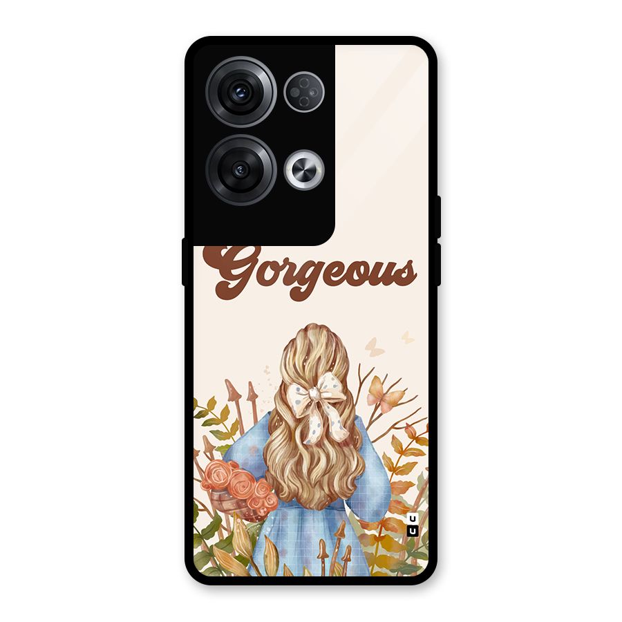 Gorgeous Girl Glass Back Case for Oppo Reno8 Pro 5G