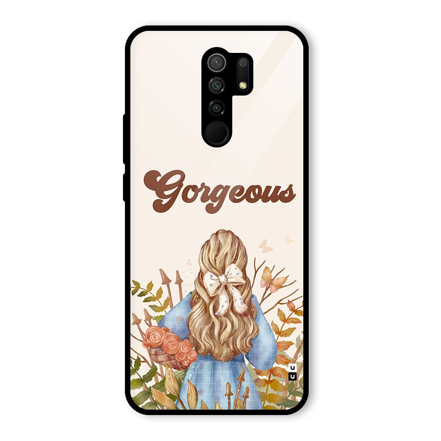 Gorgeous Girl Glass Back Case for Poco M2