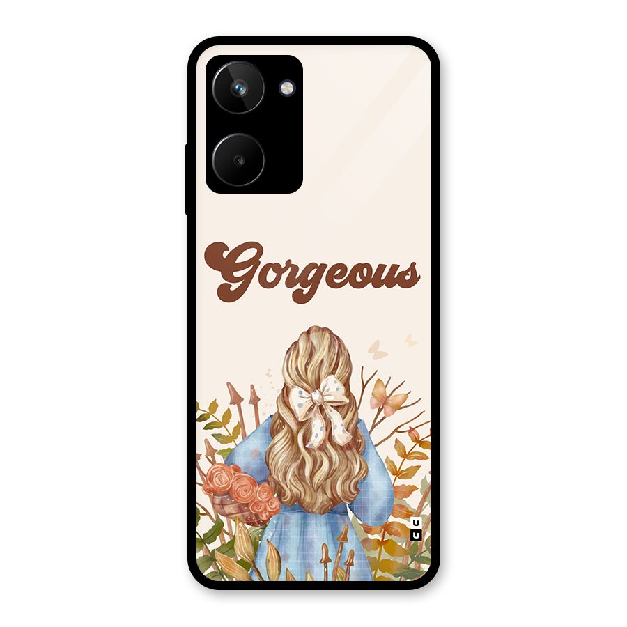 Gorgeous Girl Glass Back Case for Realme 10