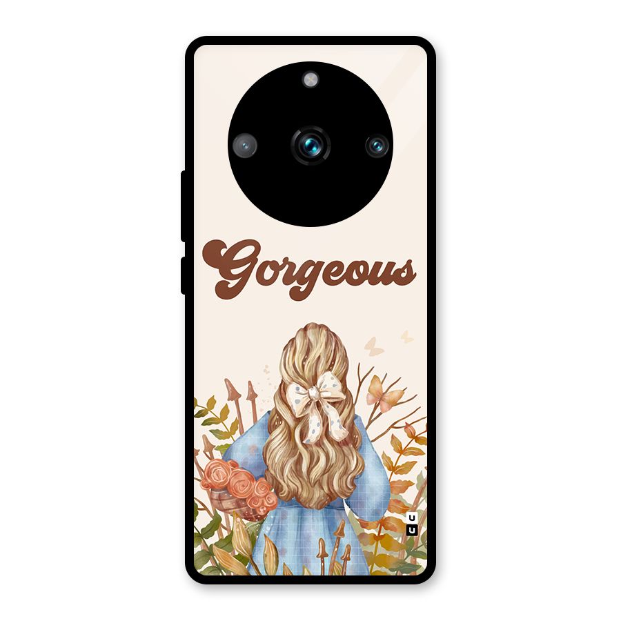 Gorgeous Girl Glass Back Case for Realme 11 Pro Plus