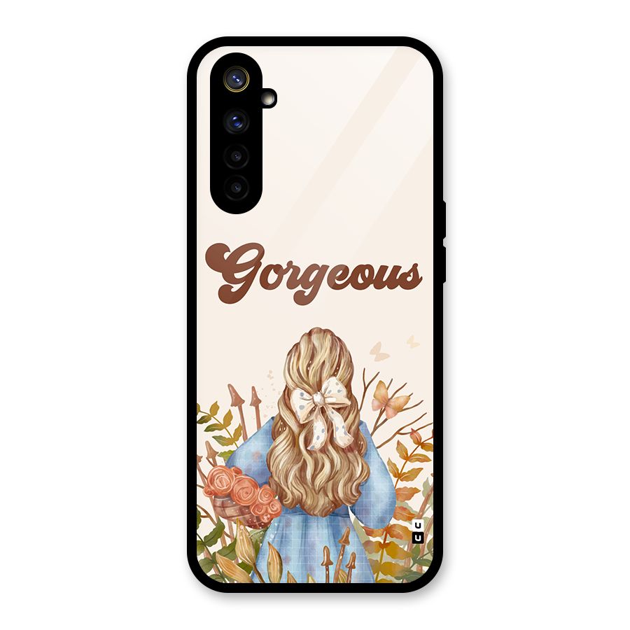 Gorgeous Girl Glass Back Case for Realme 6