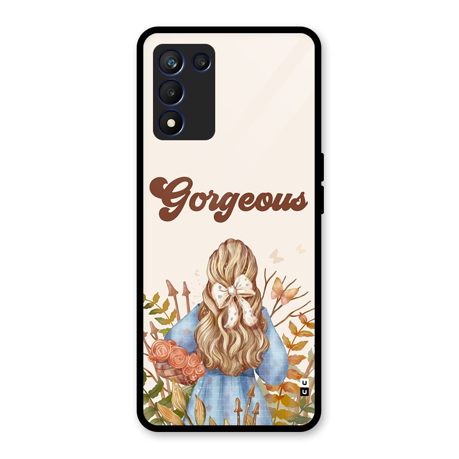 Gorgeous Girl Glass Back Case for Realme 9 5G Speed