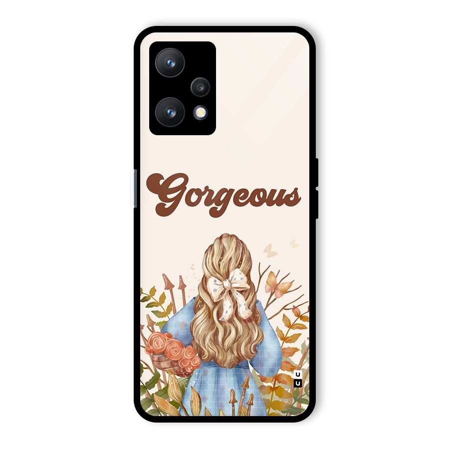 Gorgeous Girl Glass Back Case for Realme 9 Pro 5G