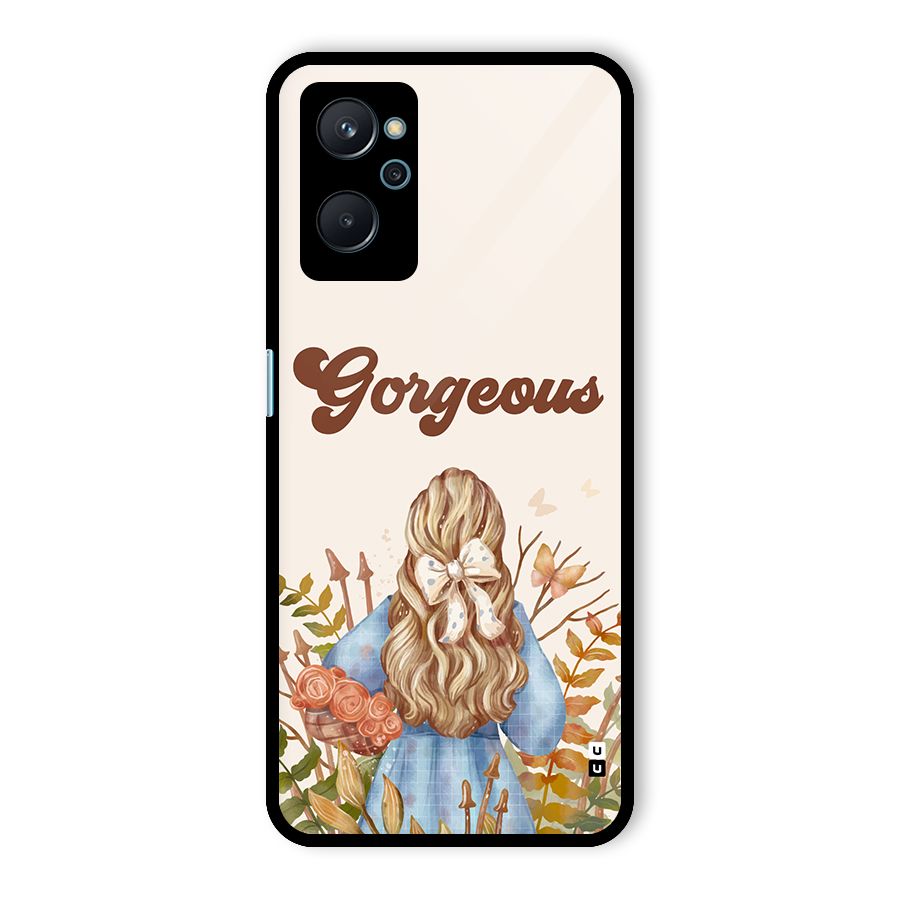 Gorgeous Girl Glass Back Case for Realme 9i
