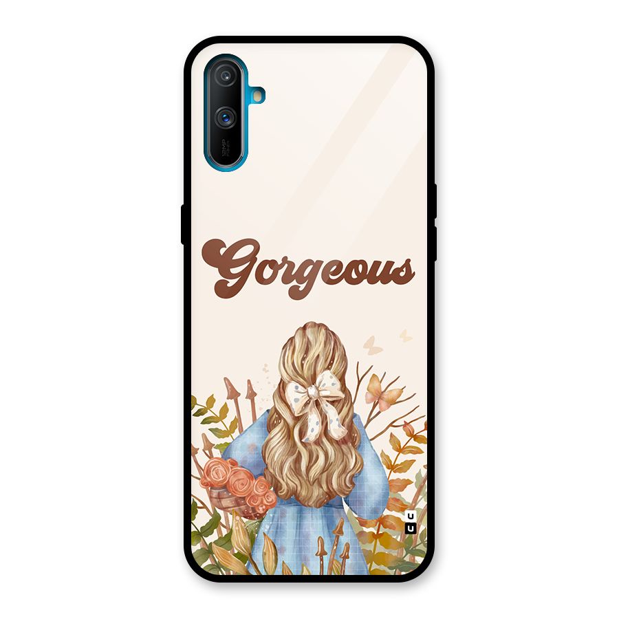 Gorgeous Girl Glass Back Case for Realme C3
