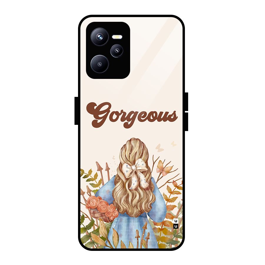 Gorgeous Girl Glass Back Case for Realme C35