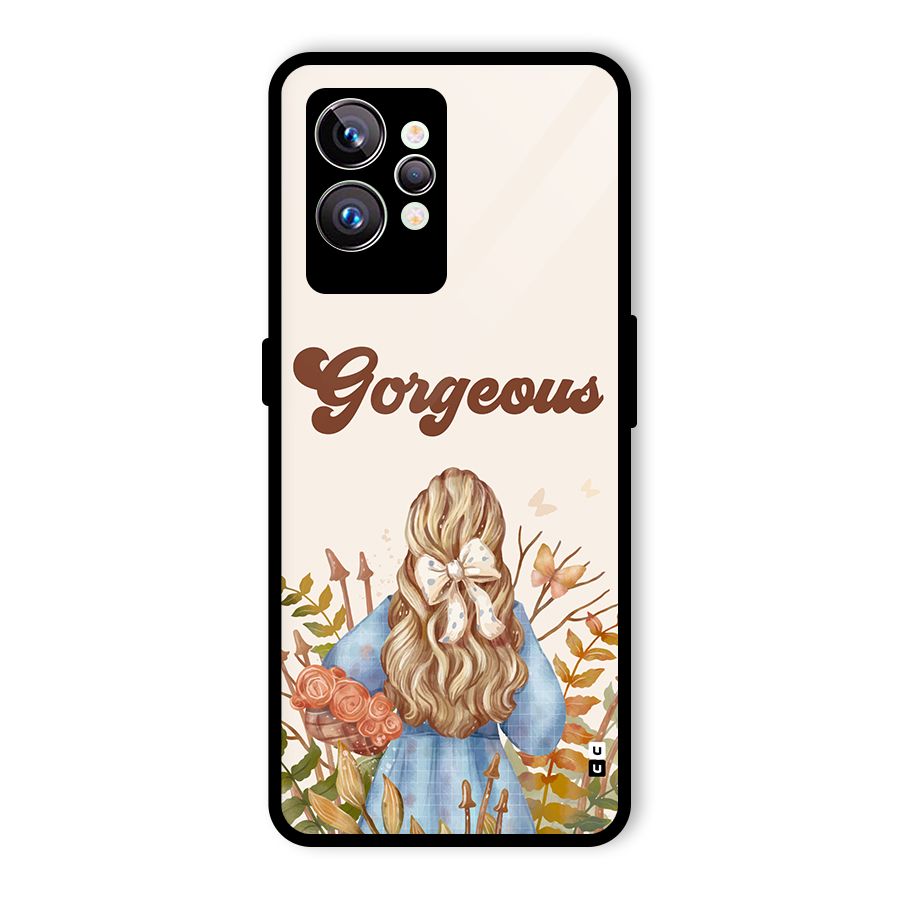 Gorgeous Girl Glass Back Case for Realme GT2 Pro