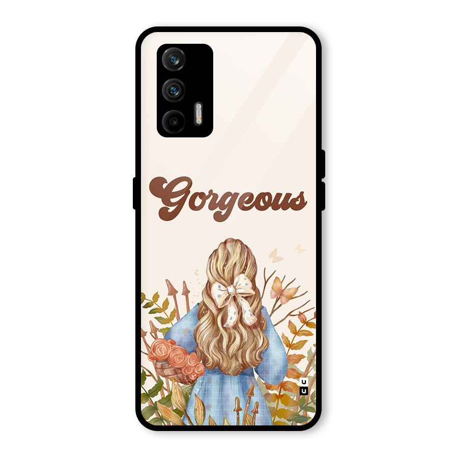 Gorgeous Girl Glass Back Case for Realme GT 5G