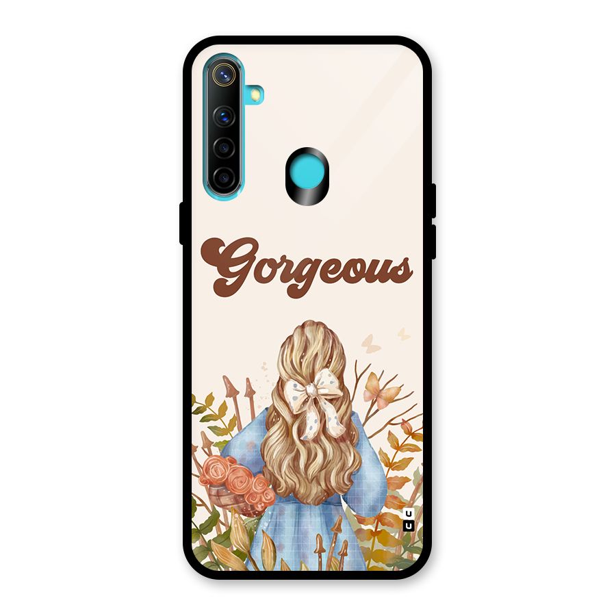 Gorgeous Girl Glass Back Case for Realme Narzo 10