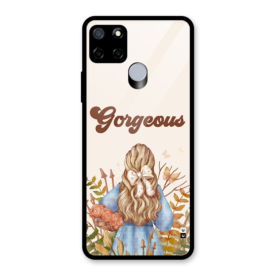 Gorgeous Girl Glass Back Case for Realme Narzo 20
