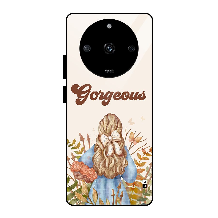Gorgeous Girl Glass Back Case for Realme Narzo 60 5G